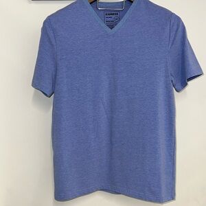Medium Express Blue V-Neck T